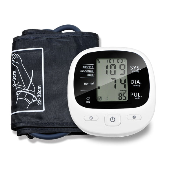 Automatic Digital Upper Arm Blood Pressure Monitor Heart Beat Rate Pulse Meter Tonometer Sphygmomanometers pulsometer