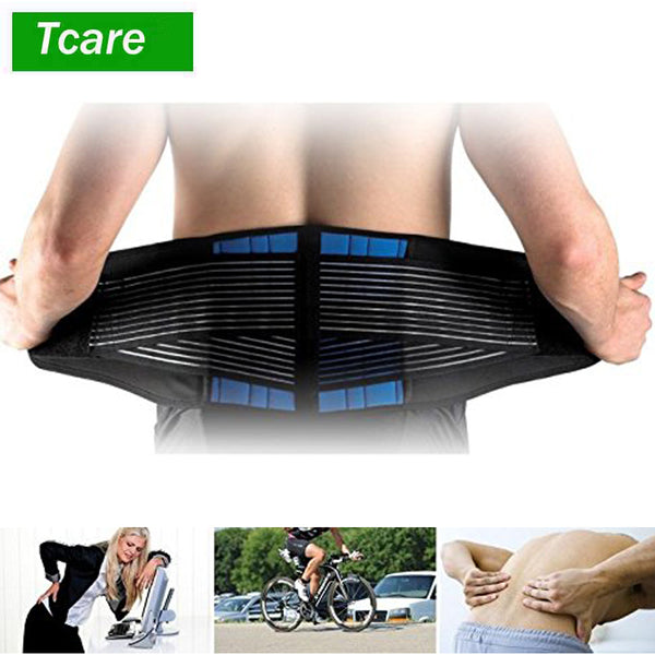 1Pcs Adjustable Neoprene Double Pull Lumbar Support Lower Back Belt Brace Pain Relief Band Waist Belt S-6XL Plus Zize