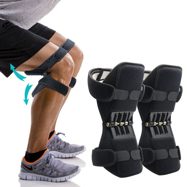 New Joint Support Knee Pads Powerful Rebound Spring Force Adjustable Bi-Directional Straps for Joint Pain Relief